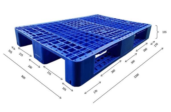 Pallet nhựa 1200x800x155mm