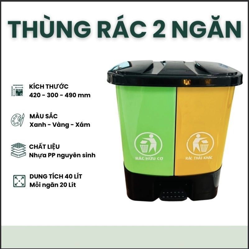 thung rac nhua 2 ngan 40l 4